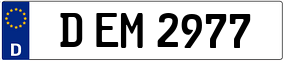 Trailer License Plate
